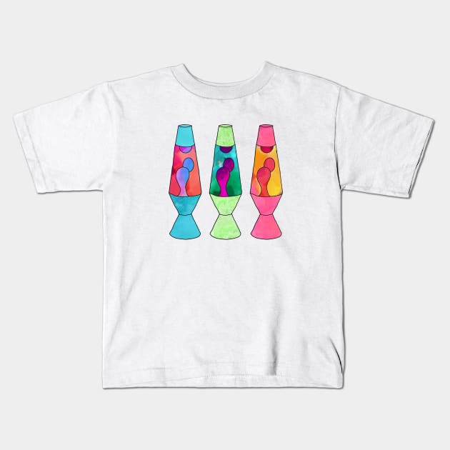 Lava Lampz Kids T-Shirt by lolosenese